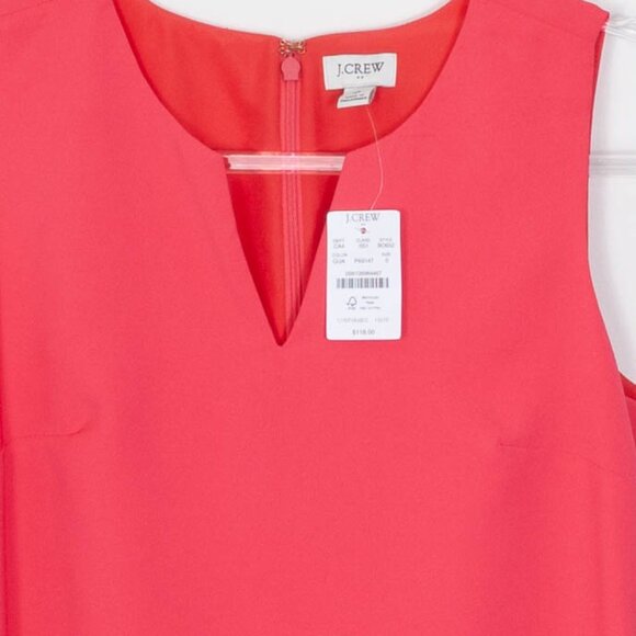 J. Crew Pink Classic Suiting Shift Dress Womens Size 0 NWT - Picture 3 of 8